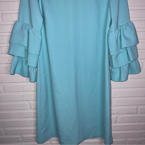 Sail to Sable Aqua dress with tiered sleeves - Picture 6 of 6